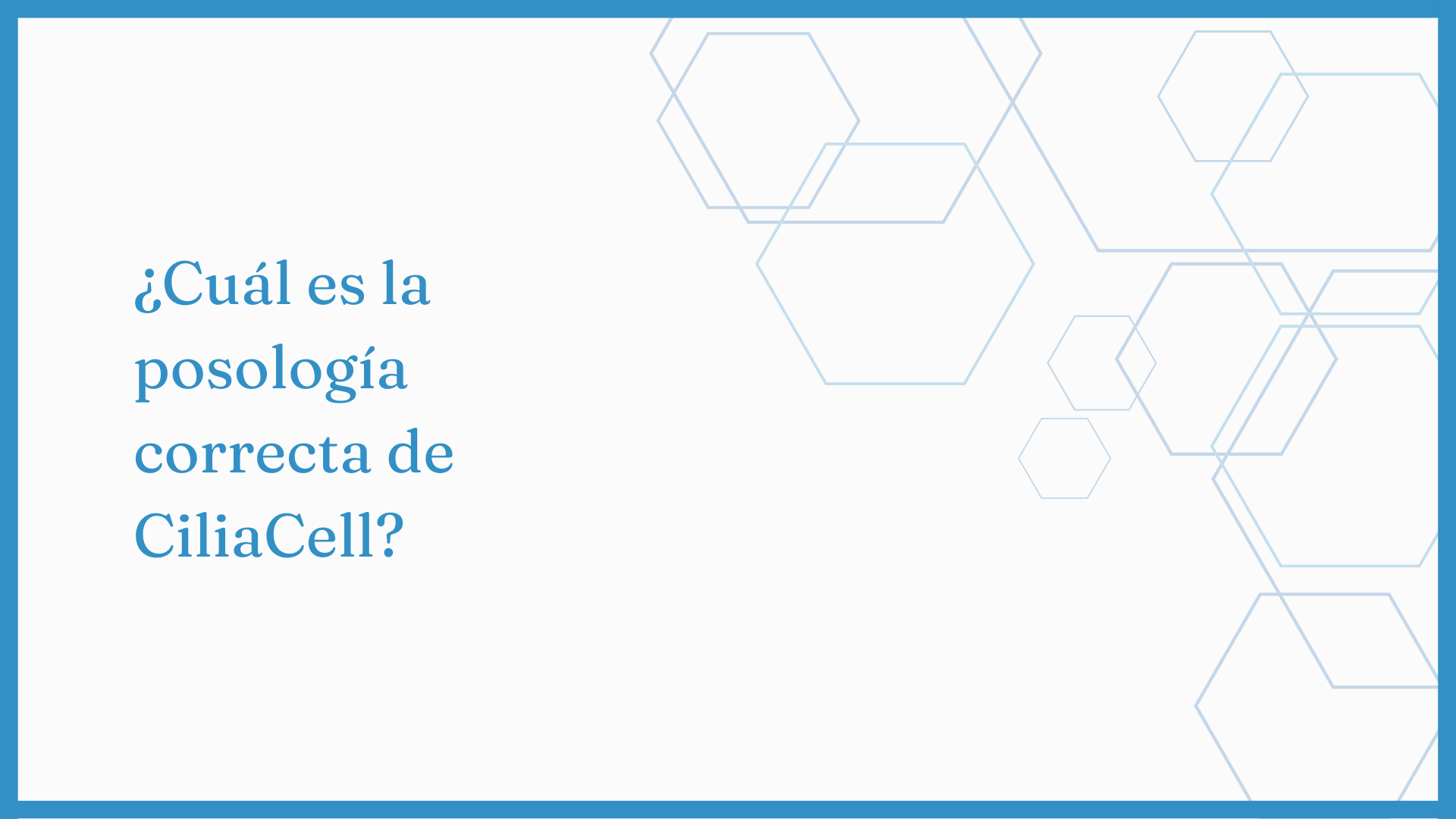 Cargar vídeo: What is the correct dosage of Ciliacell?