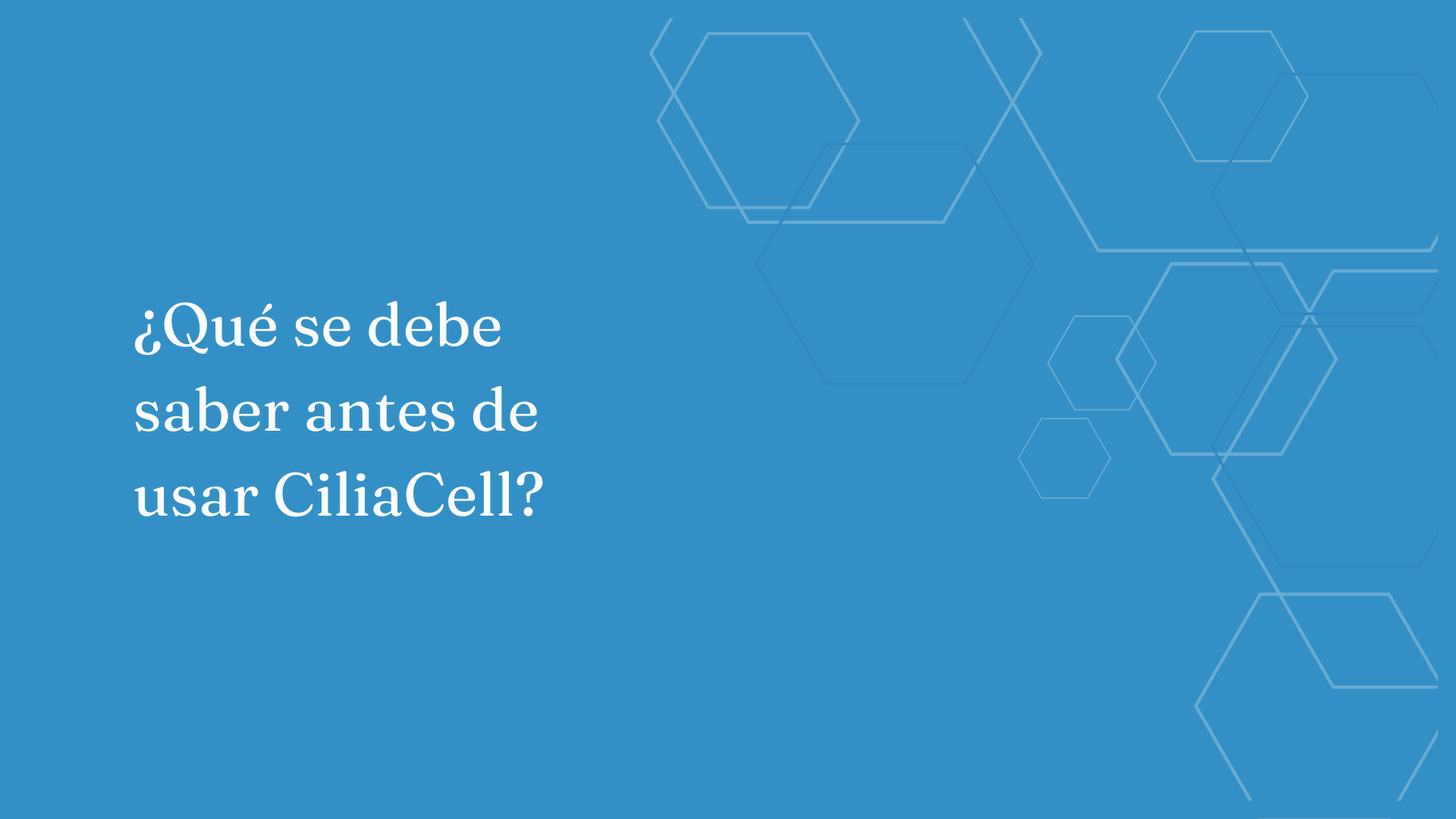 Cargar vídeo: What do you need to know before using Ciliacell?