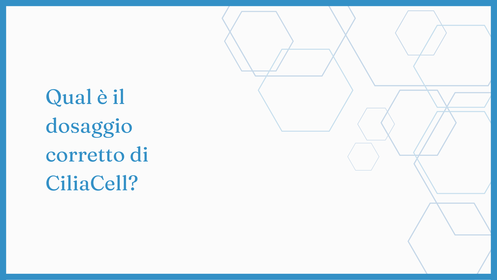 Carica video: Qual è il dosaggio corretto di Ciliacell?